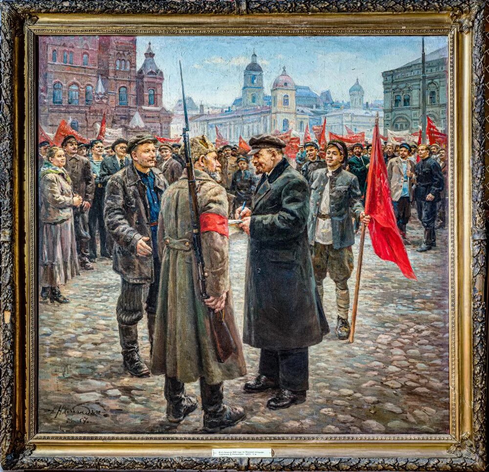 Налбандян Д.А. "Ленин в 1919 году". Картина хранится в Государственном Историческом музее, Москва.