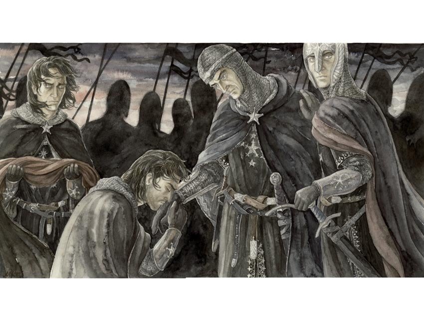 Исильдур, Элендур, Аратан и Кирьон. Анке Эйсманн.