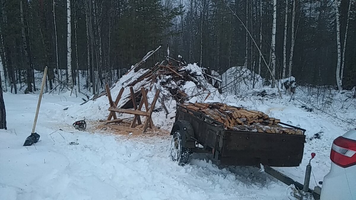 Часть ушла на дрова