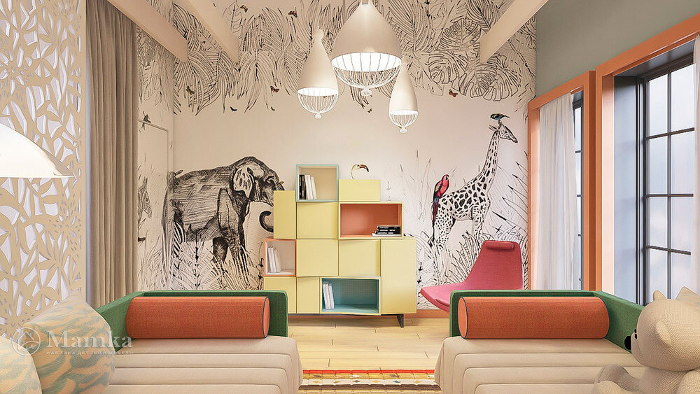 Дизайн детской для мальчика и девочки 
