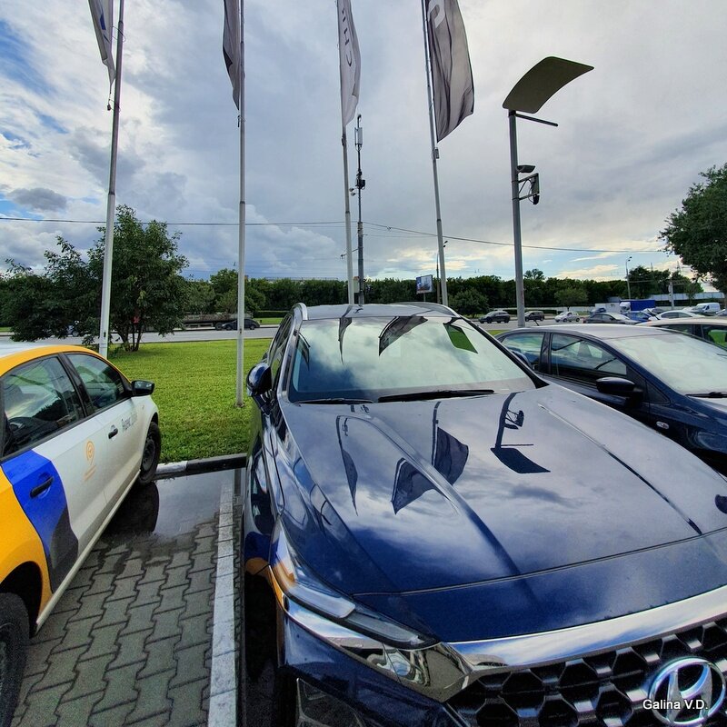 Арендованная Hyundai Santa Fe
