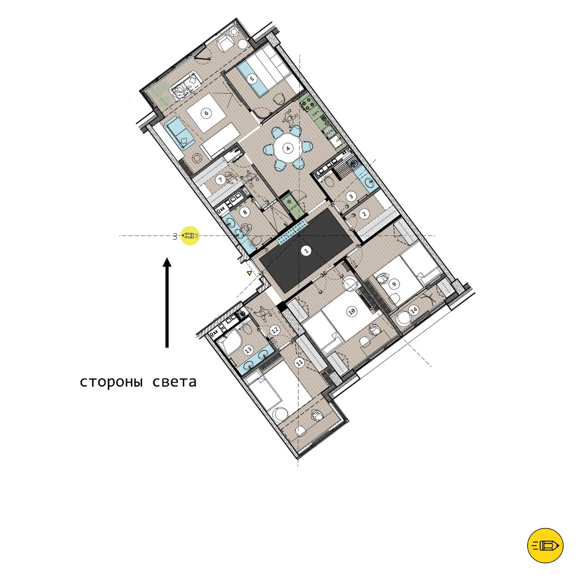 Мастер-план планировки по фэн-шуй