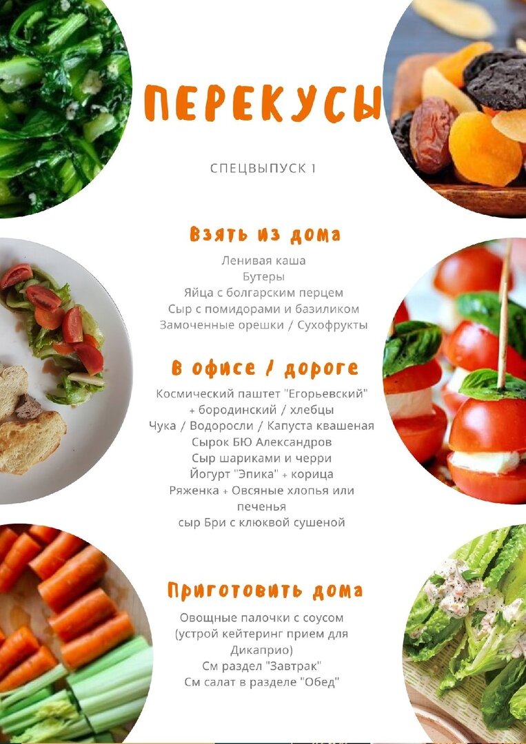 Это разнообразие перекусов, которые не повредят твоей стройности

