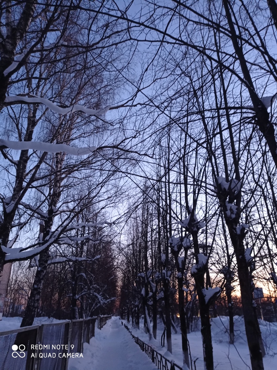 Зимняя улица, красиво.. 