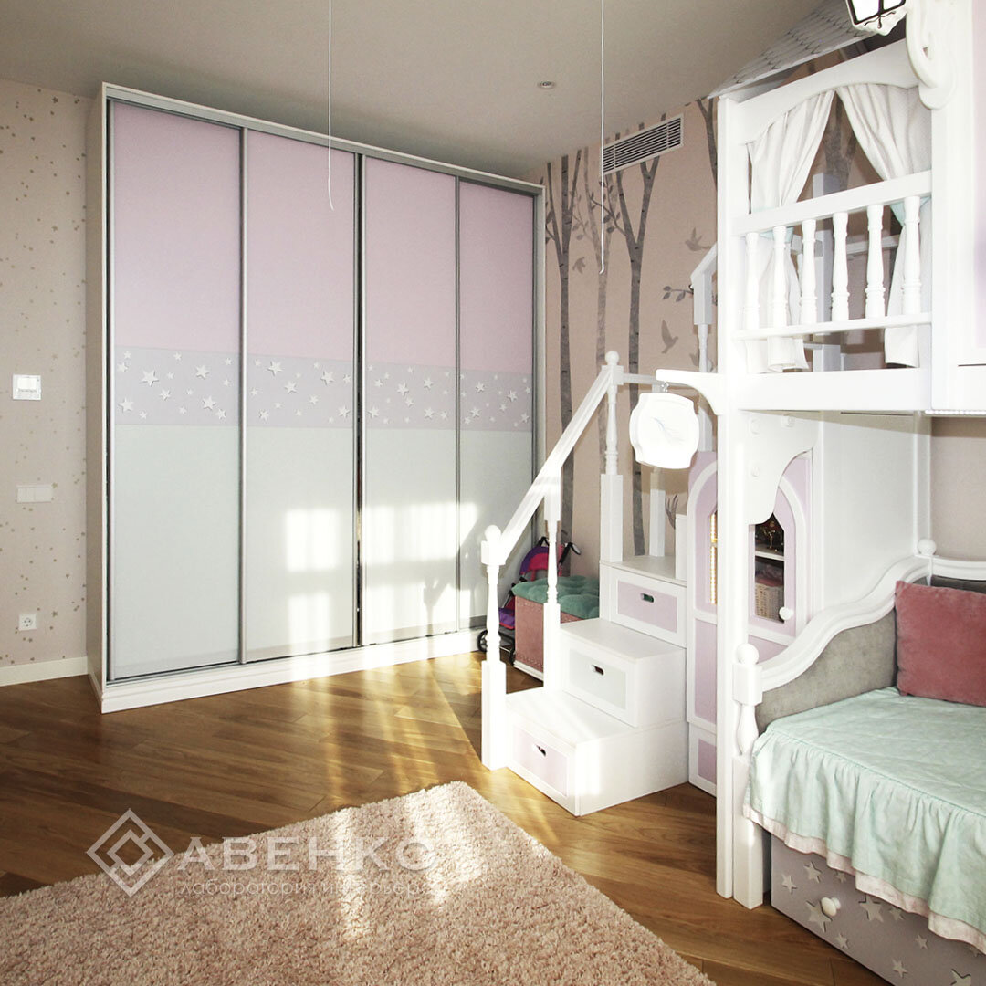 Дизайн детской комнаты для девочки. Фото автора.