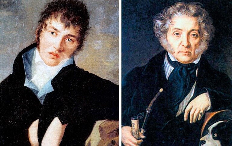 Федор Толстой в молодости и в преклонных годах. Происходил из графской ветви рода Толстых. Отличался необыкновенным темпераментом, прославился картёжным азартом, пристрастием к дуэлям и путешествием в Америку(откуда и прозвище). Был знаком со многими знаменитыми авторами своей эпохи и послужил некоторым из них прототипом для персонажей их произведений.