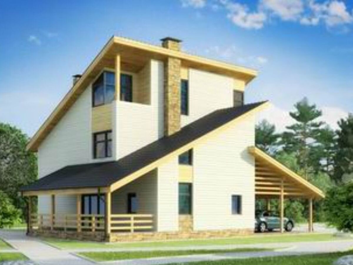 НА СЛАЙД ШОУ 2 ФОТО: Проект загородного дома К-123