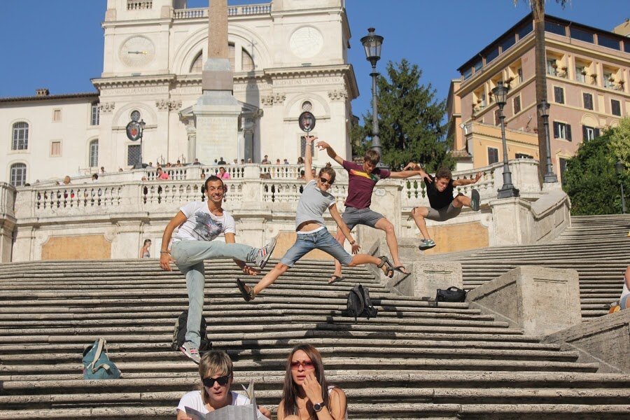 Роберто, Маша, Влад, Петр. Рим. Италия.2012 год.