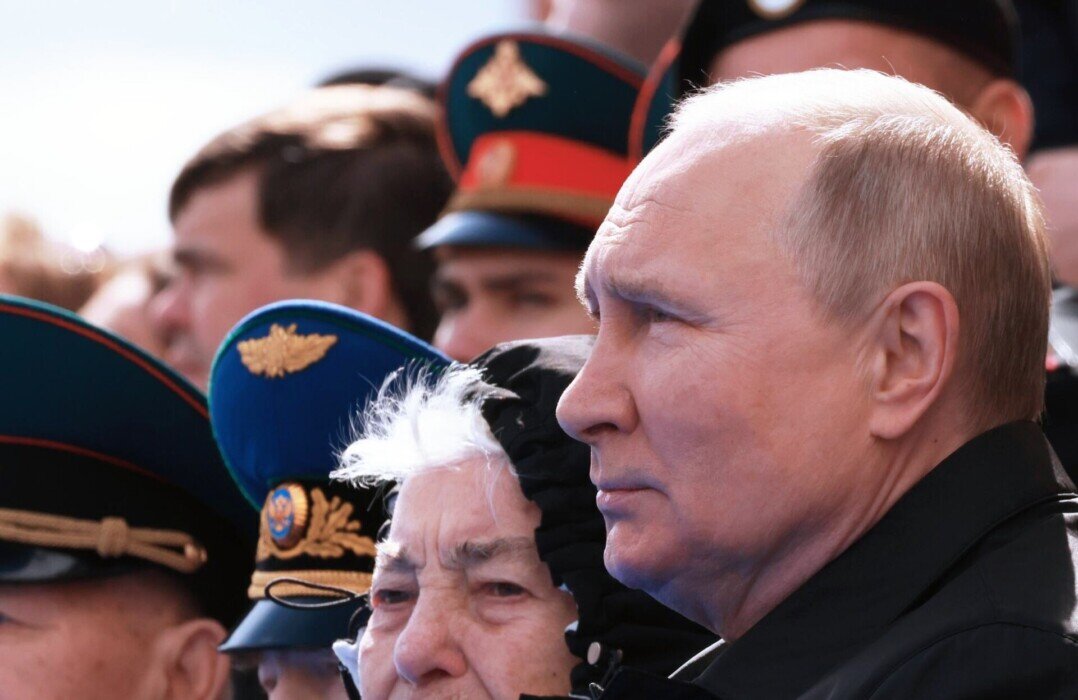 Президент России - Владимир Путин на параде Победы 9 мая  2022 года в Москве. Фото из интернета.