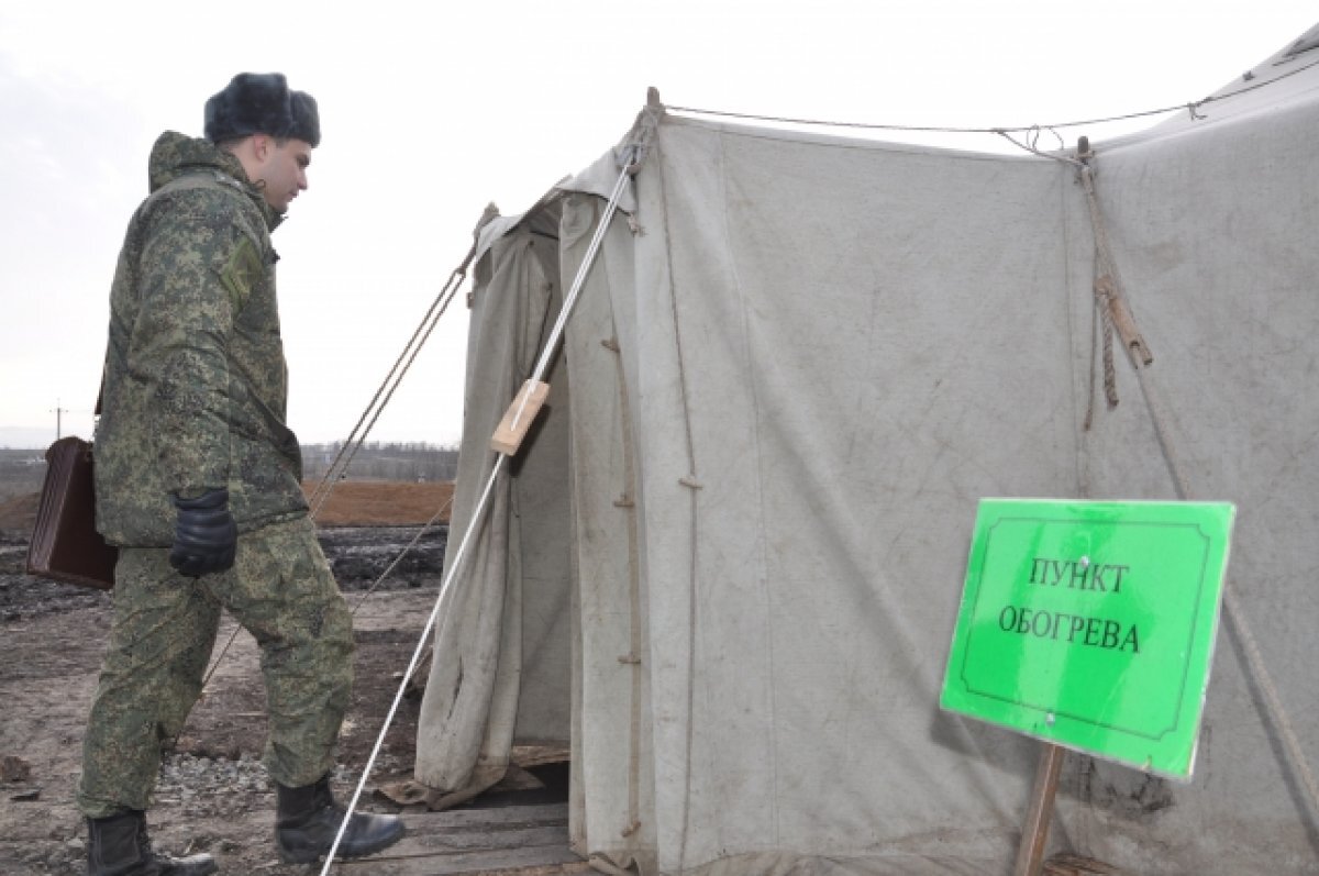    На полигонах под Волгоградом мобилизованных обеспечивают дровами и чаем