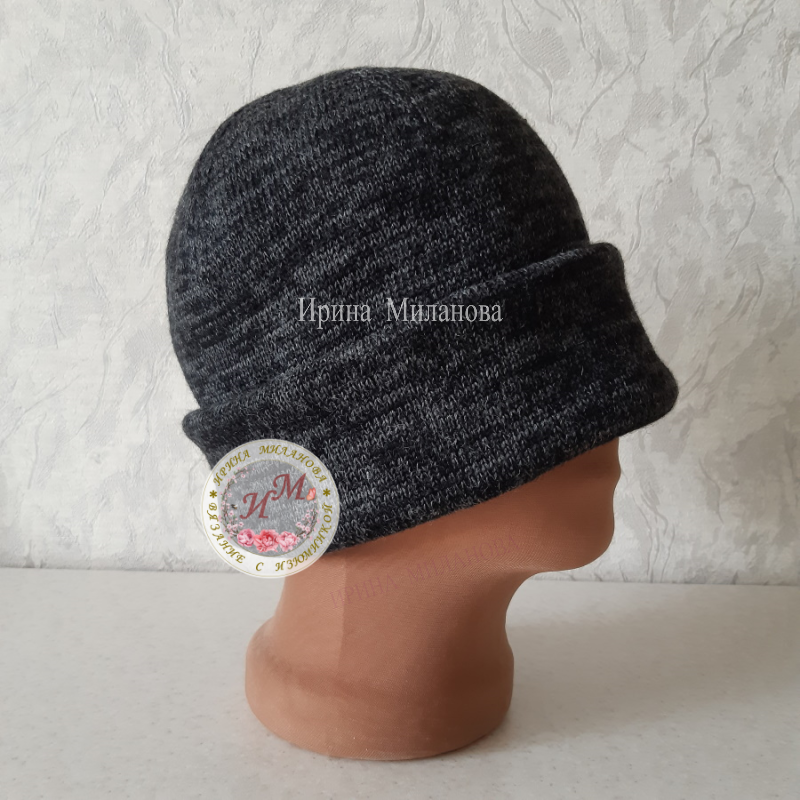 Шапка двойная с отворотом.