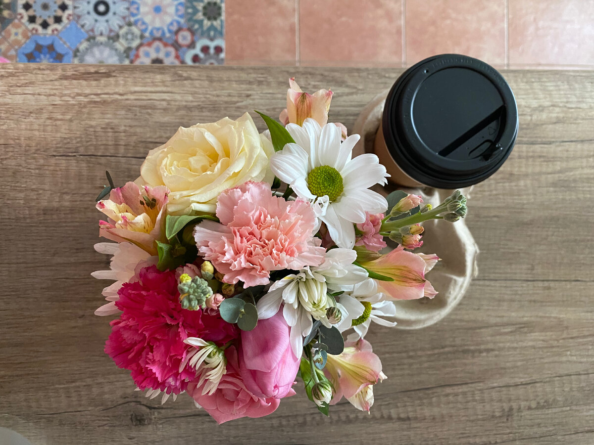 Мои цветочки и кофе