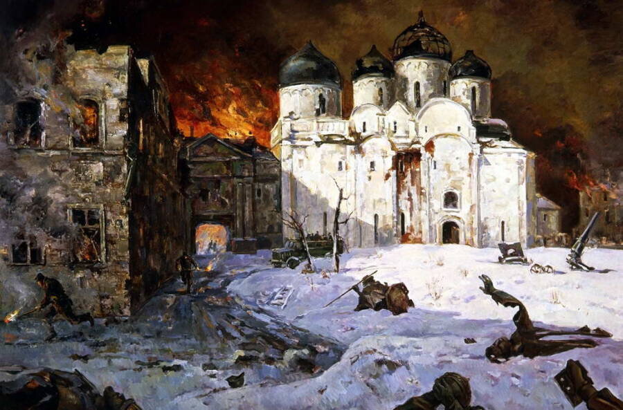 20 января 1944 года день освобождения великого новгорода от немецко фашистских захватчиков