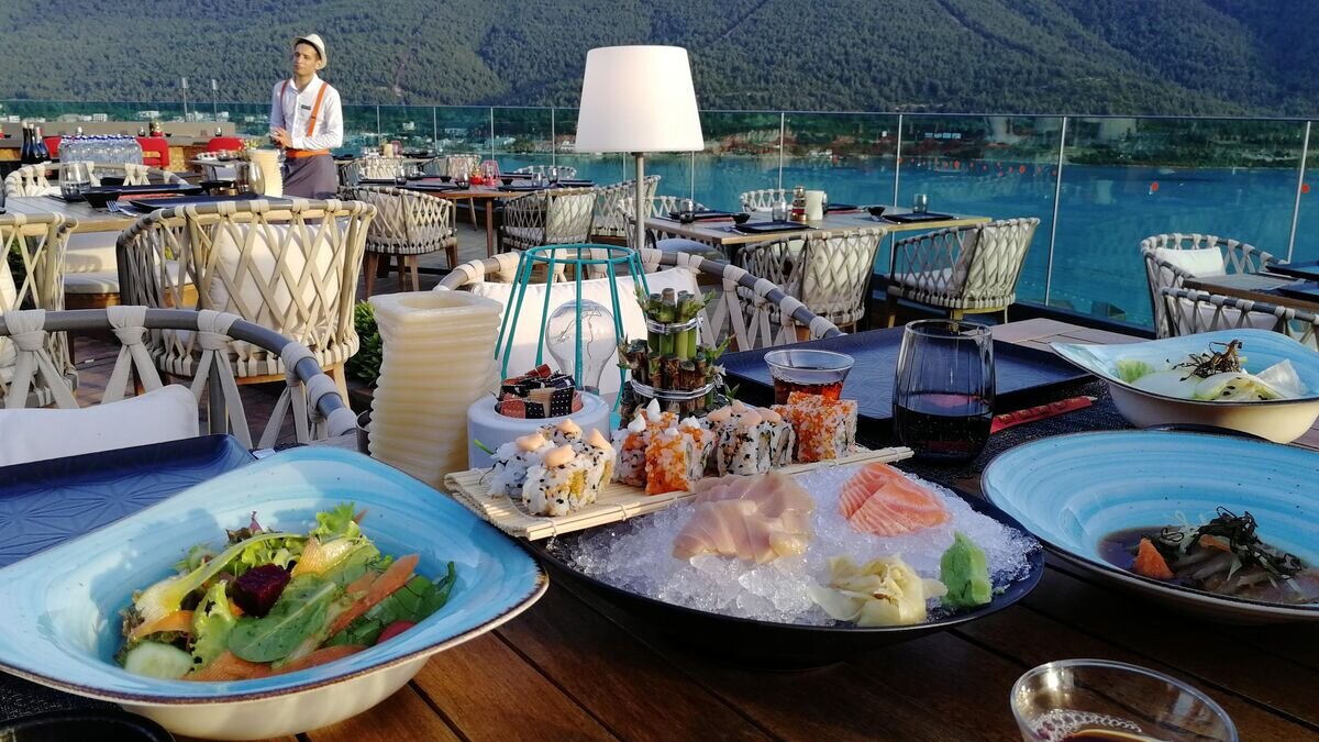    Ужин в японском ресторане отеля Lujo Bodrum© РИА Новости / Мария Селиванова