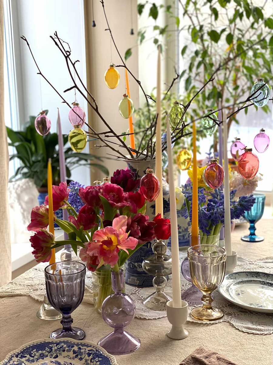 Пасха. Декор стола https://xmas-toys.ru