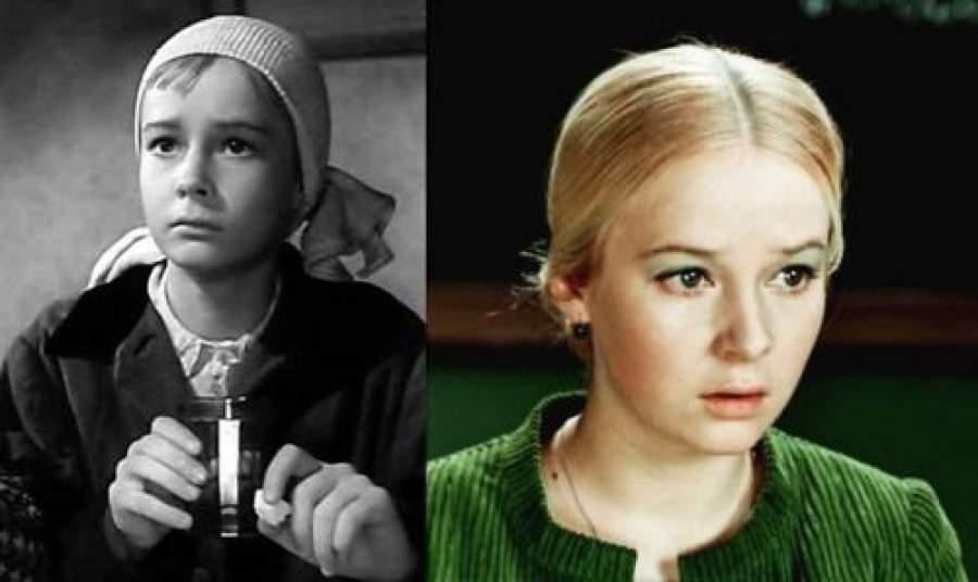 Советские звезды в детстве. Актриса Богунова.