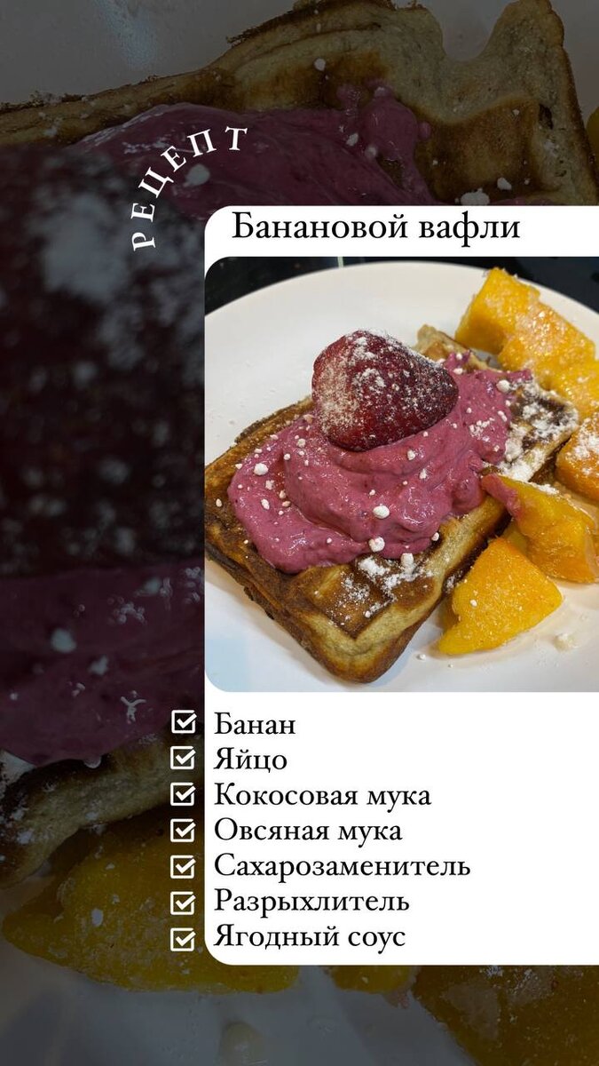 Ингредиенты для вафли