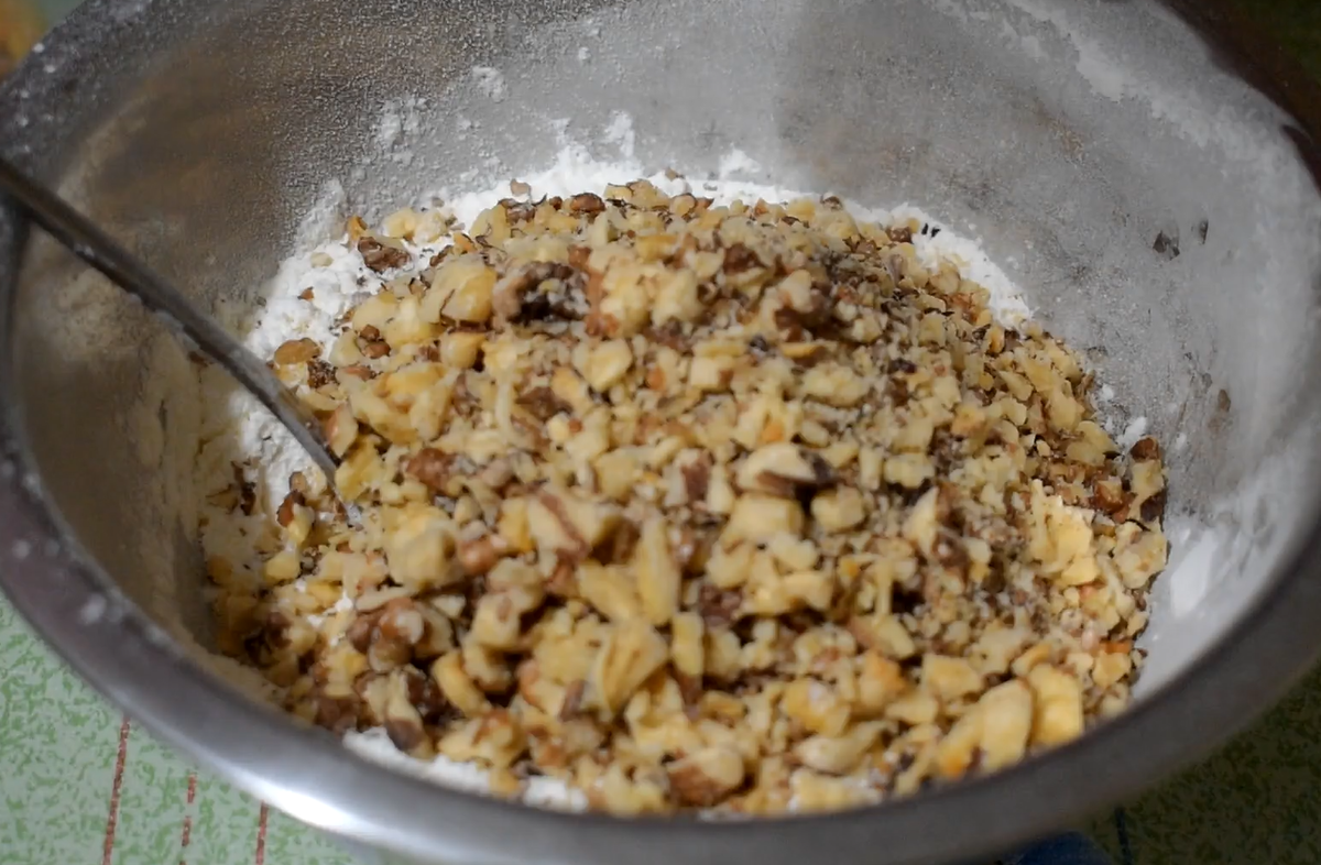 рецепт орехового бисквита