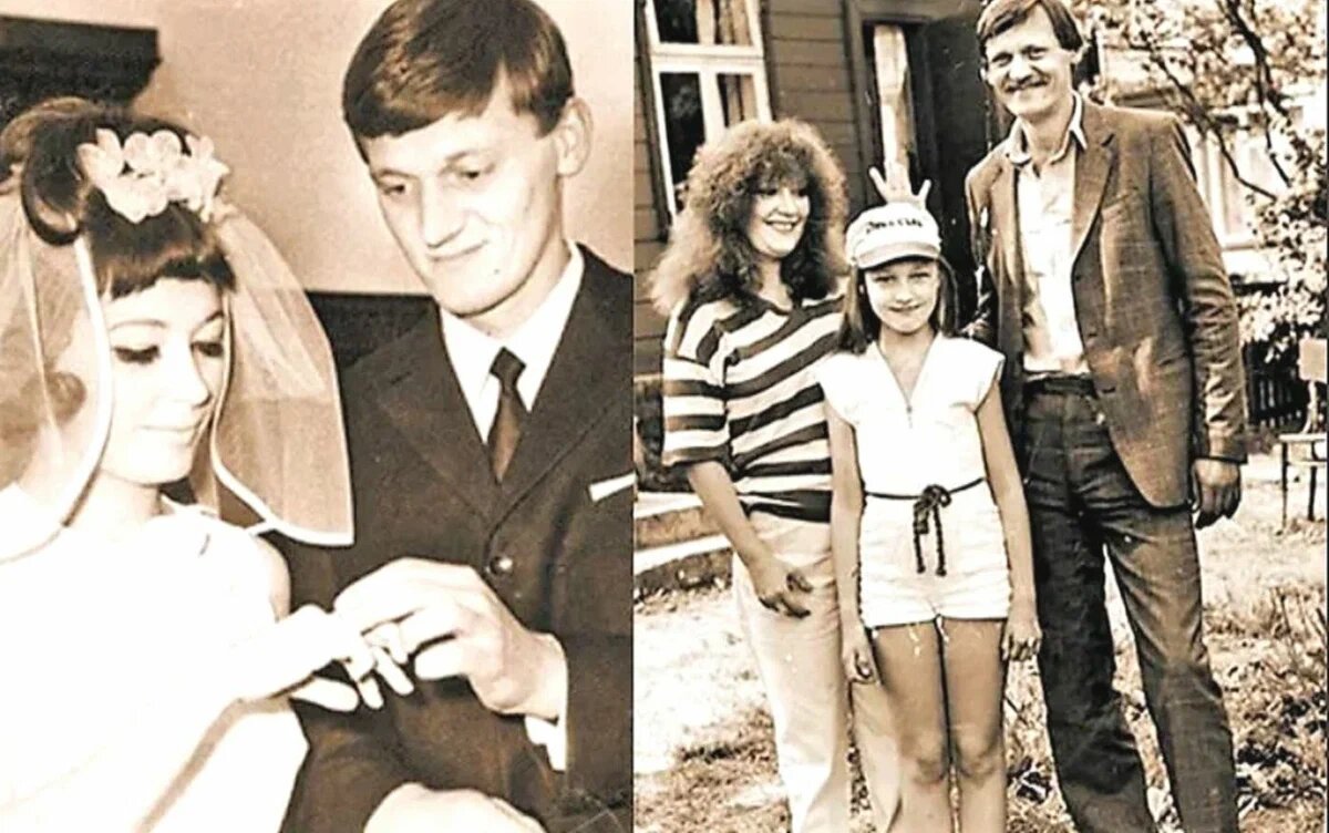 Пугачева с первым мужем и дочерью Кристиной. Фото из свободных источников