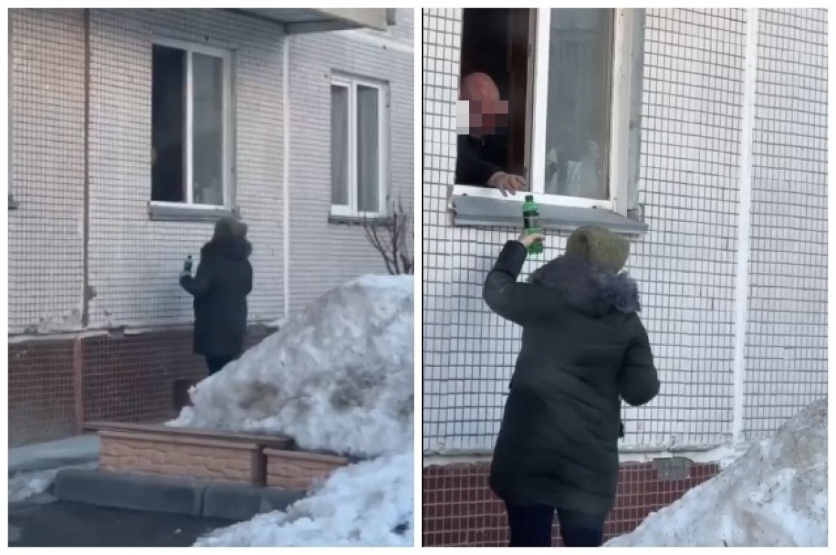    В Новосибирске нелегально продают спирт через окно многоэтажки на Зорге