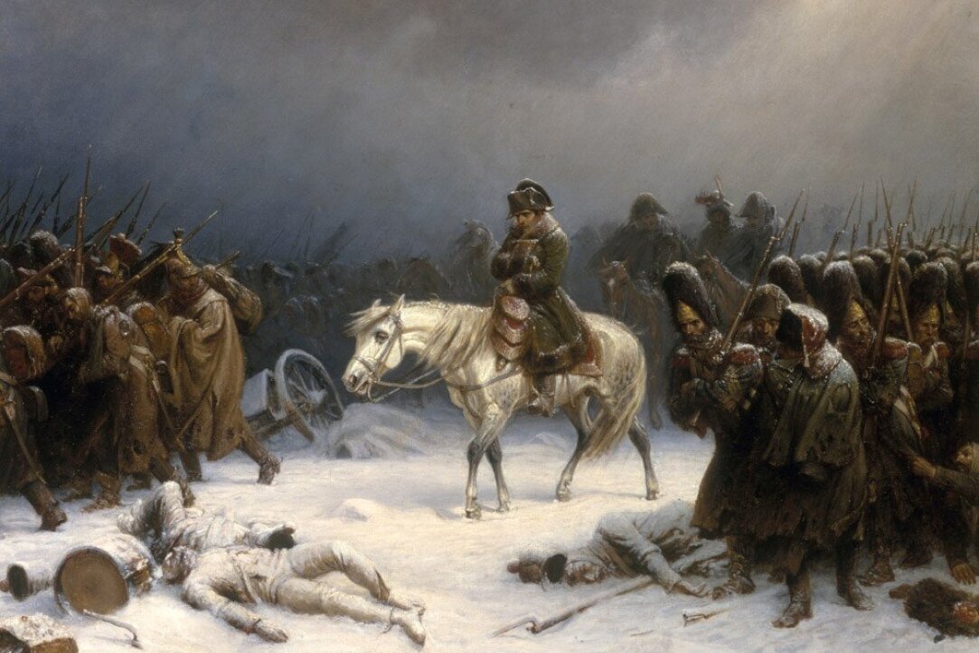 «Отступление Наполеона из Москвы», Адольф Нортен // Wikimedia Commons 