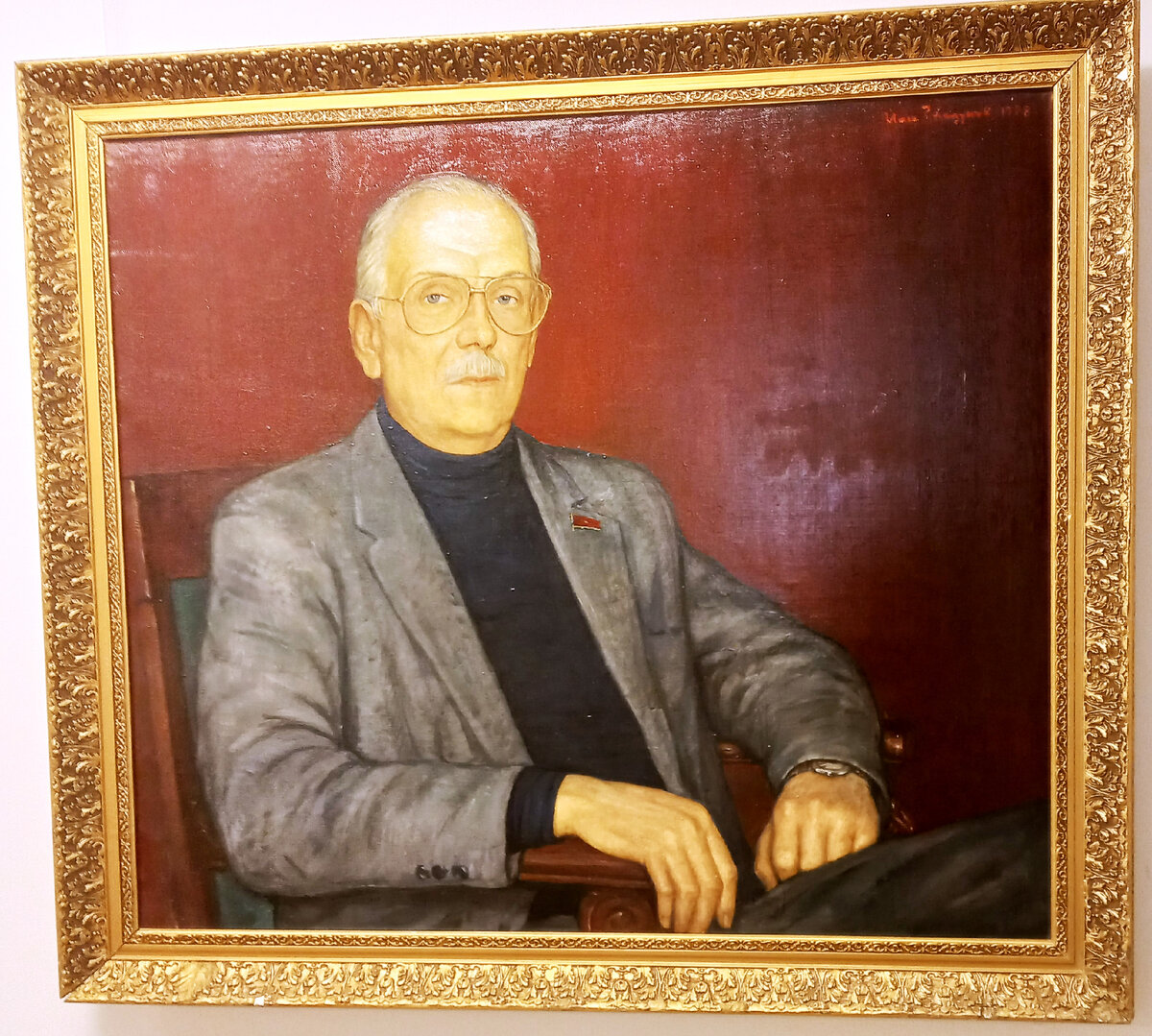 Портрет писателя Сергея Владимировича Михалкова, 1988