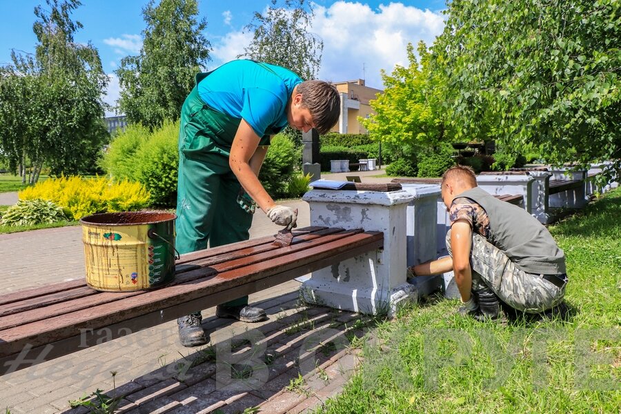 Маляр покрасил в парке 6 скамеек а его ученик на 4 скамейки меньше