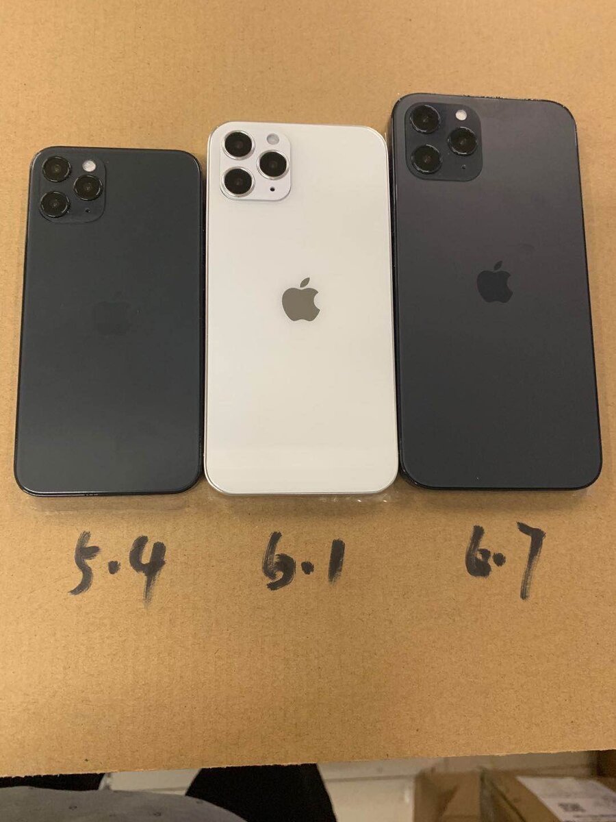 В интернете показали новые макеты трех смартфонов из линейки iPhone 12. Фотографии макетов показывают примерный дизайн будущих новинок.-2