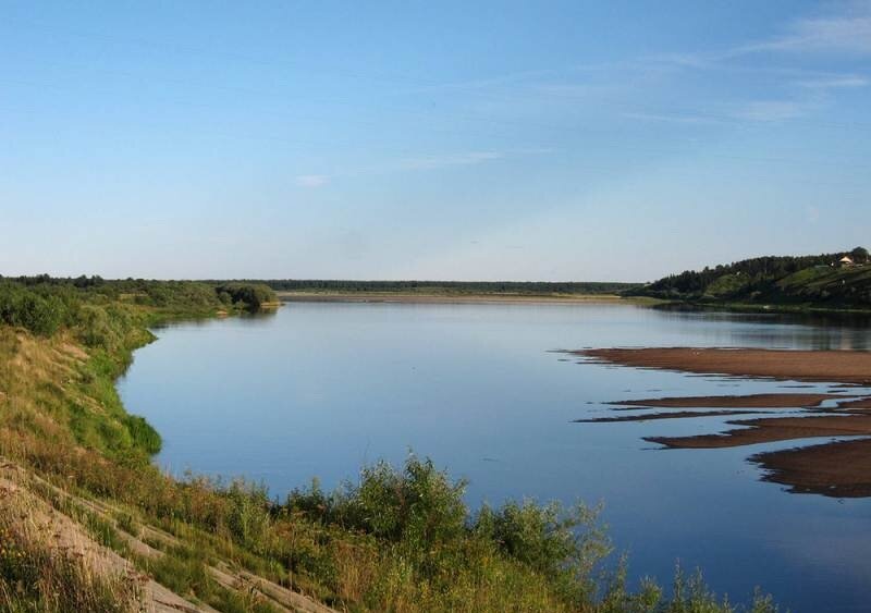 Фото река вычегда