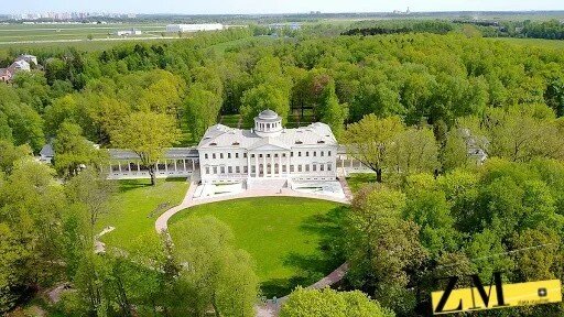 Усадьба Остафьево. Вид сверху