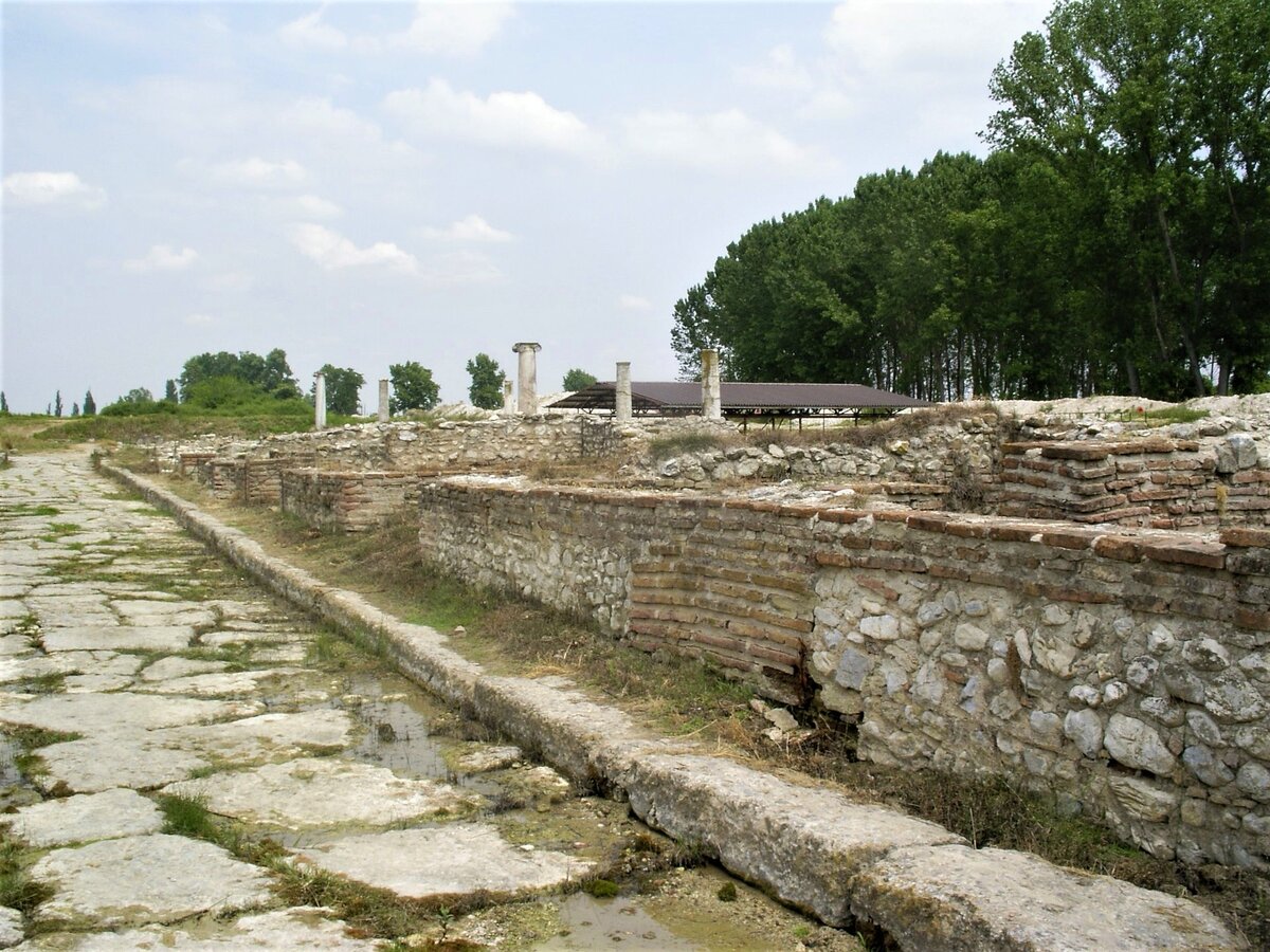 Античный Дион. Дорога к Вилле Диониса