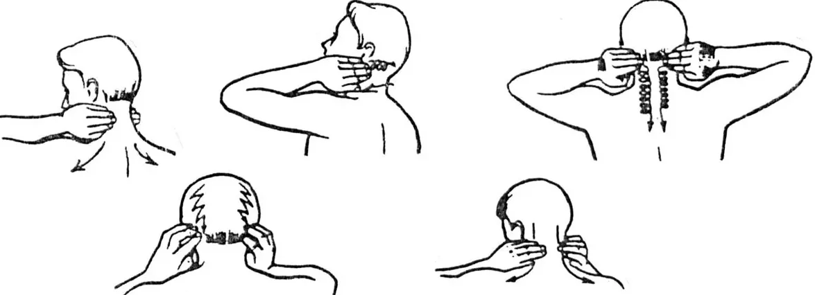 Простой комплекс по самомассажу шеи и воротниковой зоны. Фото из открытых источников