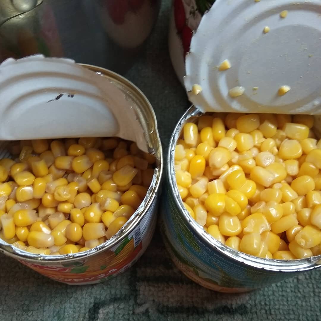 
- Промываем кашу в холодной воде👍
- Смешиваем кашу с кукурузой, геркулесом, кукурузной крупой👍
