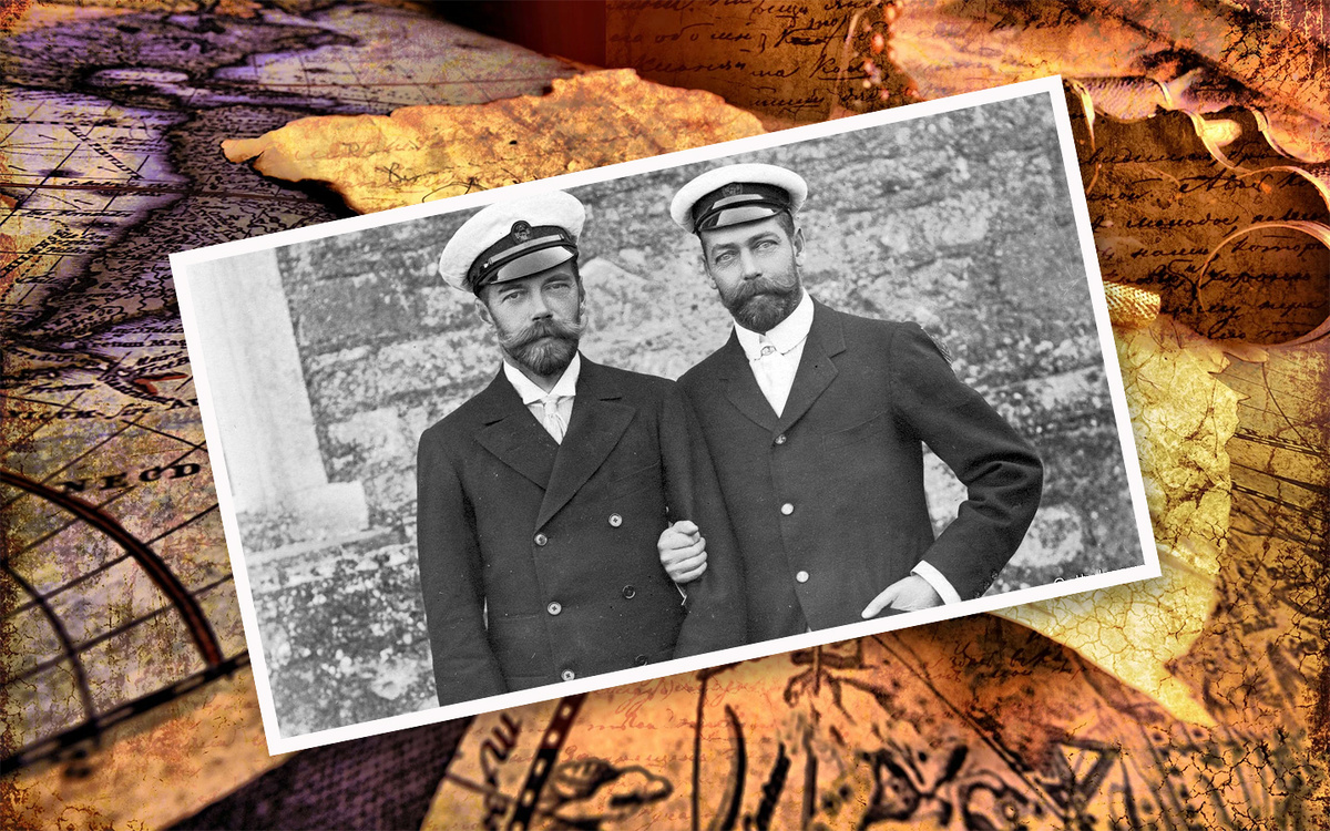 Николай II и будущий король Англии Георг V.