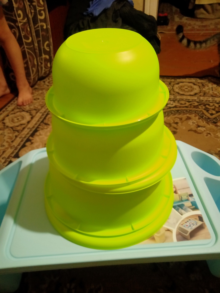 Набор мисок с крышками 1,2 и 3 литра  174.50 