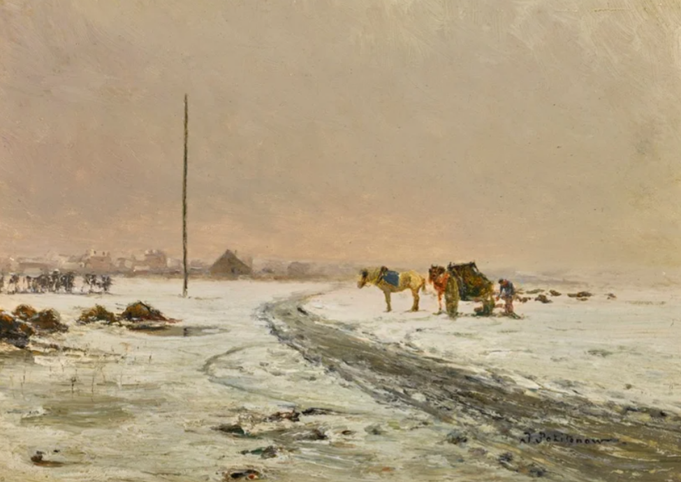 Фотография картины И. П. Похитонова "В поле" (из свободных источников)