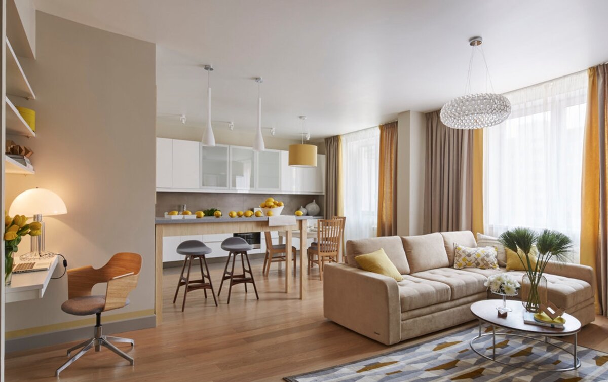 Интерьер квартиры-студии. Фото: Яндекс картинки