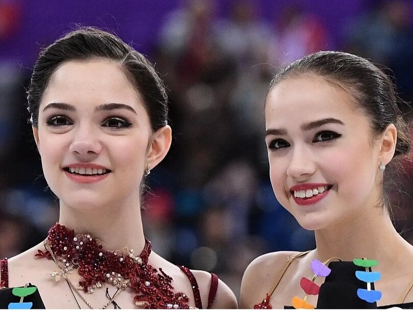 Евгения Медведева и Алина Загитова 