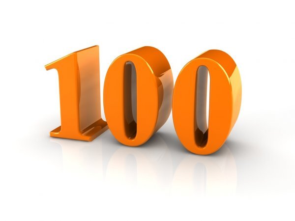 Как выглядит цифра 100