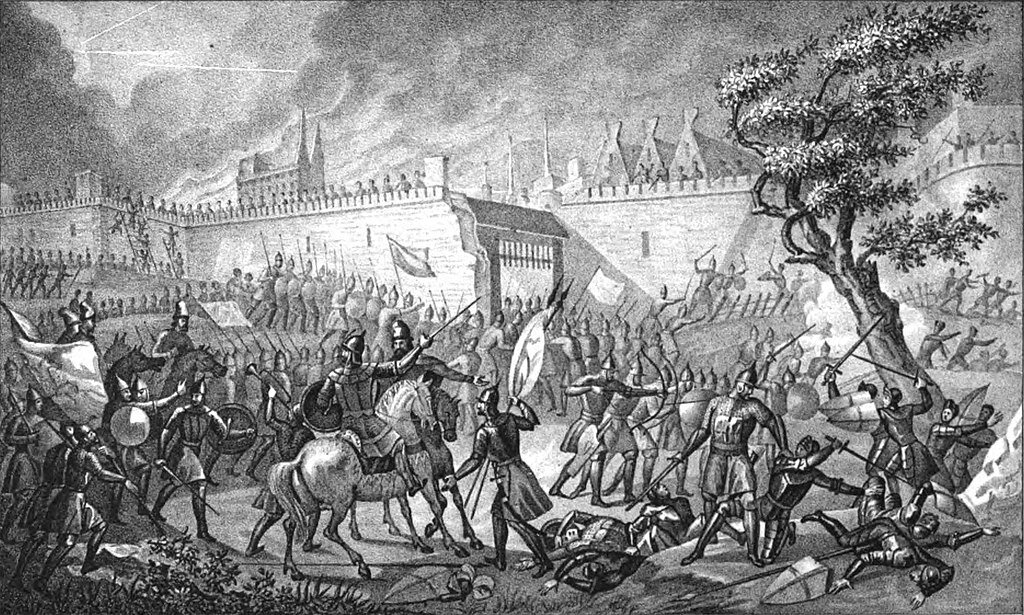 Взятие Нарвы Иваном Грозным. Б. А. Чориков, 1834