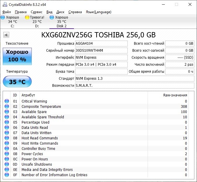 KIOXIA XG6 256GB