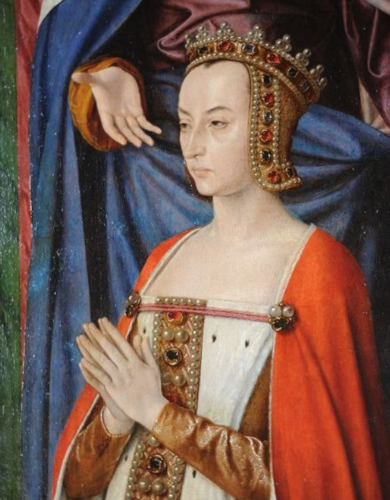 Анна де Боже. худ. Жан Эй. между 1489 - 1499 г. Муленский триптих.