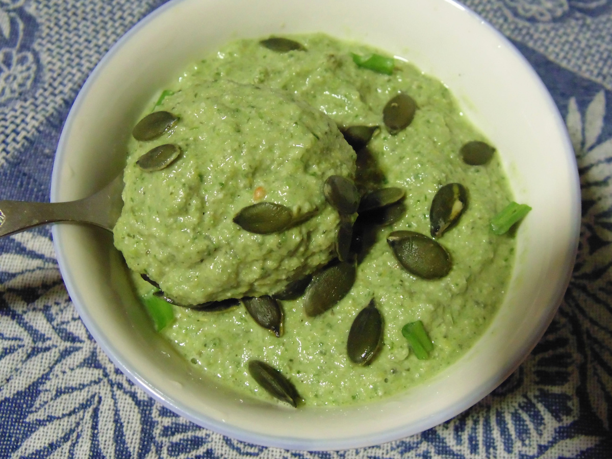 Крем-суп из тыквенных семечек