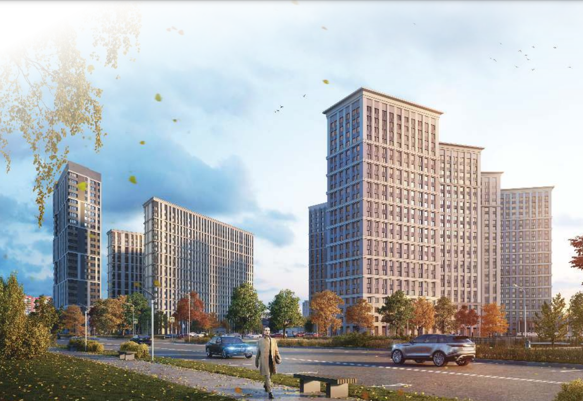 Рендер с официального сайта жилого комплекса «Октябрьское поле» 