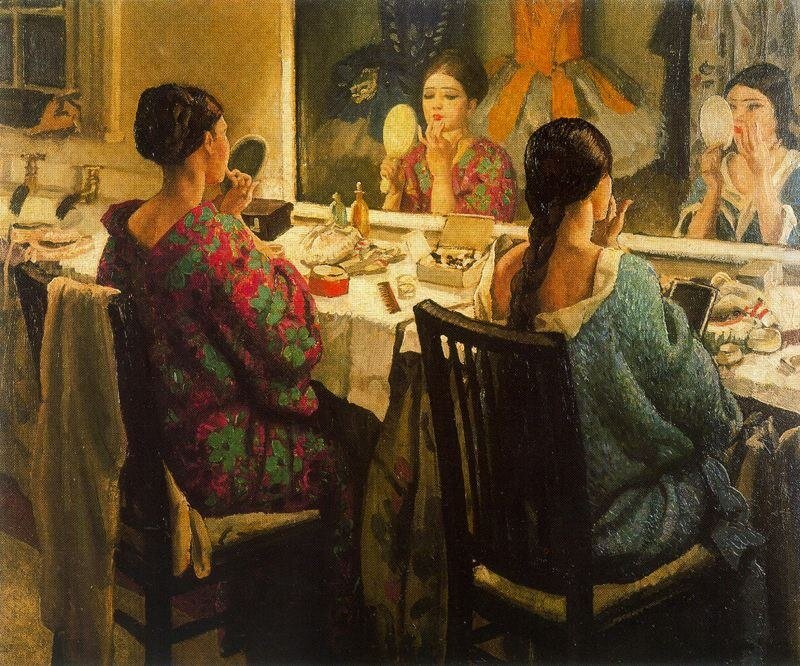 Laura Knight (British, 1877-1970) Dressing Room. 1924