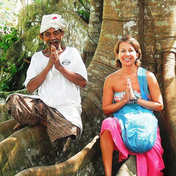 Во время посещения одного из храмов о-ва Бали