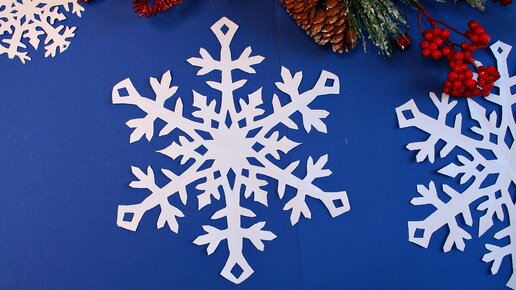 Как красиво вырезать снежинку из бумаги. Простая Снежинка из бумаги А4. Paper #snowflake. #Снежинки