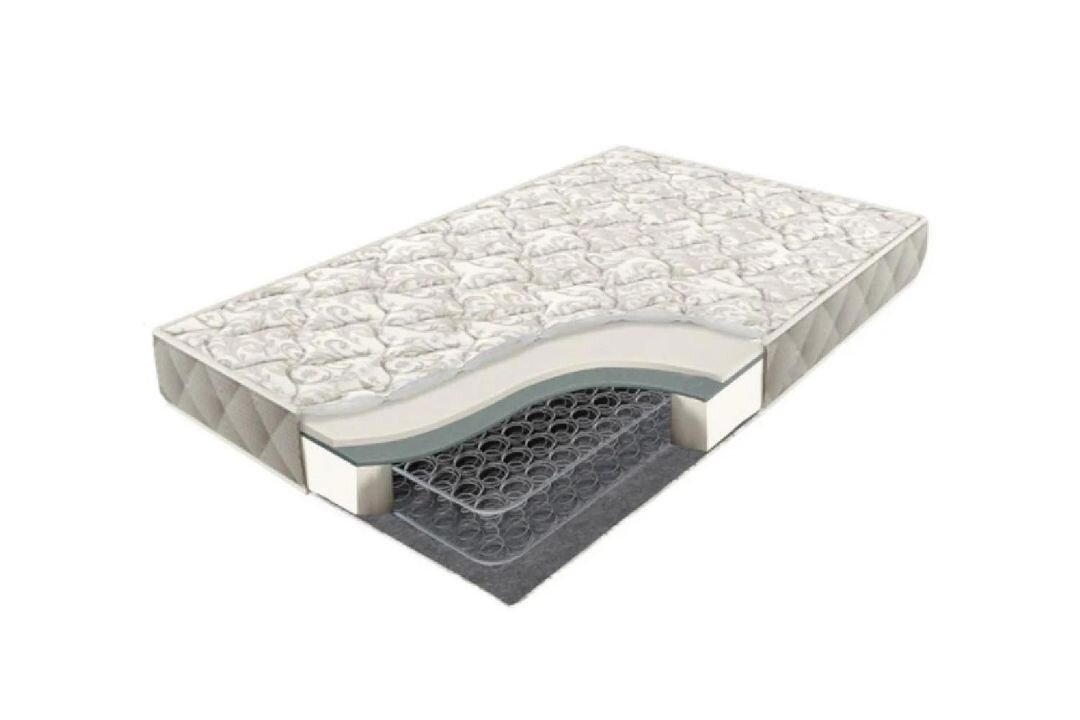 Пружины сплетены между собой, поэтому «делятся» нагрузкой. Из-за этого наполнитель сильнее прогибается под более тяжёлым человеком, а более лёгкий скатывается к нему под бок. 