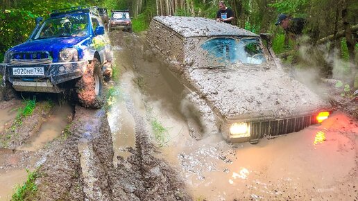 Кто круче джипов? Паша чуть не сжёг машину! Уаз Патриот, Сузуки Джимни ...