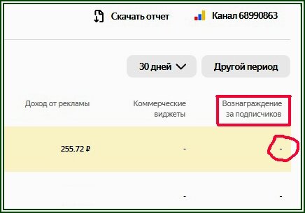 авторский скрин. Вознаграждение за подписчиков в студии